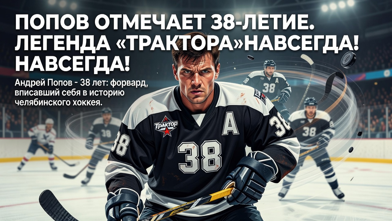 Попов отмечает 38-летие. Легенда «Трактора» навсегда!